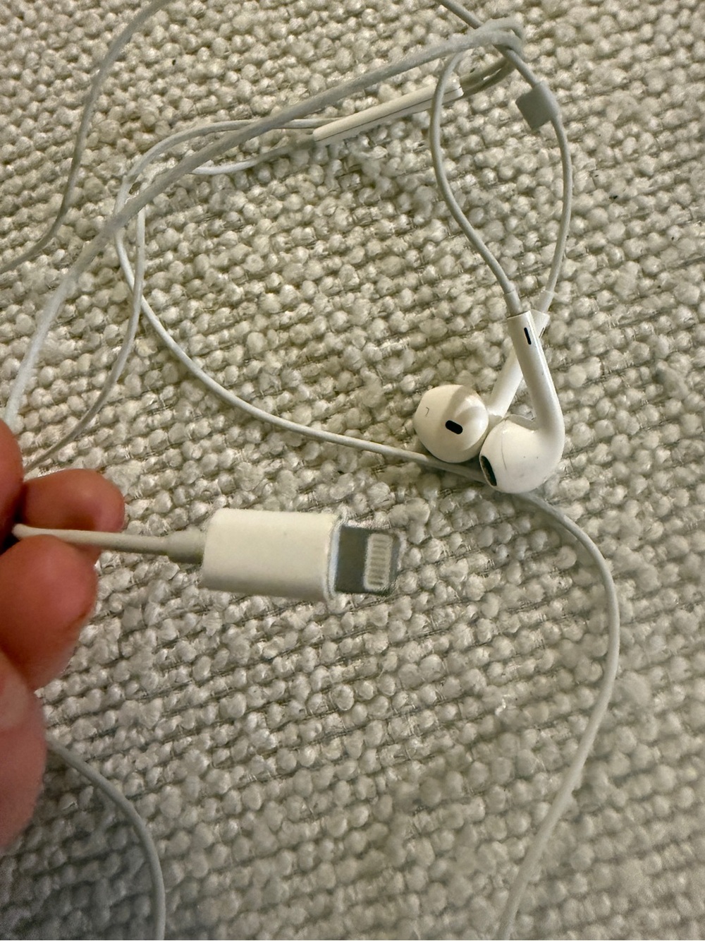 Apple White Lightning Connector Earbuds - Compatible Cell Phone Headphones